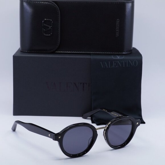 Valentino ESSENTIAL-IV VLS-132A Round Sunglasses - Black\Grey - Picture 9 of 11